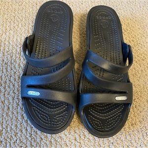 CROCS Patricia Wedge Slide Women's Sandal black